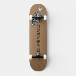 Skateboard Prince Patches "Ik rem voor walvissen!"