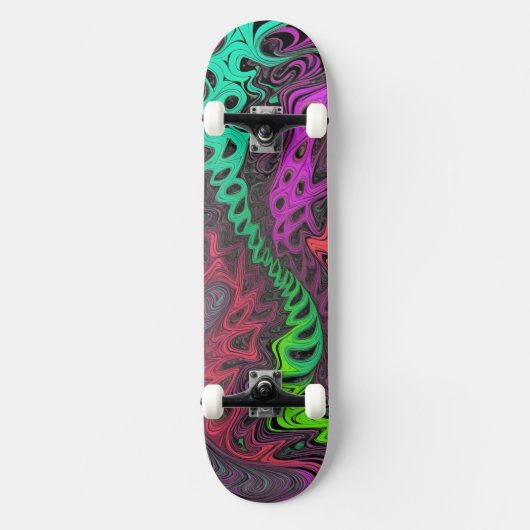 Skateboard Psicodélico - Diseño Vibrante (Voorkant)