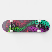 Skateboard Psicodélico - Diseño Vibrante (Horizontaal)