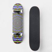 Skateboard Psychedelic Neon Ripples (Voorkant)