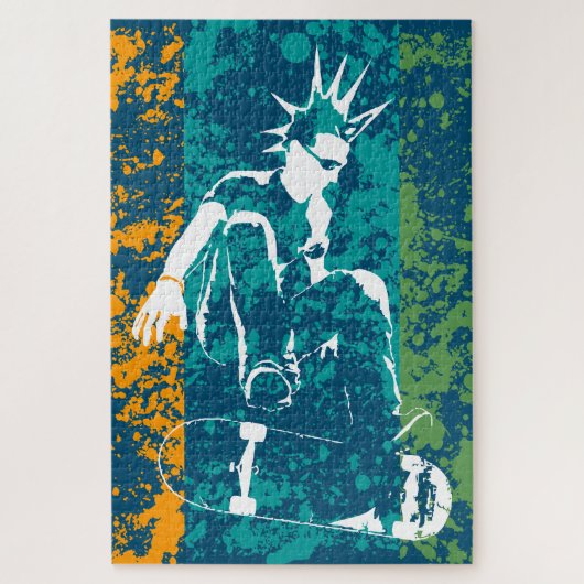 skateboard punk legpuzzel (Verticaal)