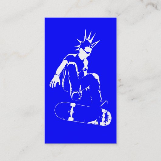 skateboard punk visitekaartje (Voorkant)