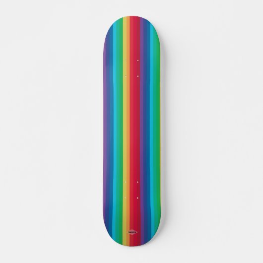 Skateboard Rainbow Stripe HAMbWG (Voorkant)