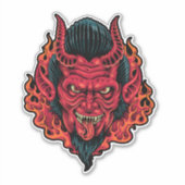 Skateboard Red Devil Sticker (Voorkant)