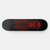 skateboard Red Skull Skeleton (Horizontaal)