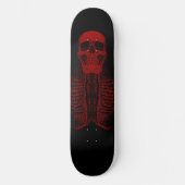 skateboard Red Skull Skeleton (Voorkant)