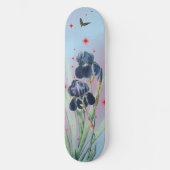 Skateboard RED STARS BLUE IRIS (Voorkant)