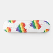 Skateboard - Regenboog Hart (Horizontaal)
