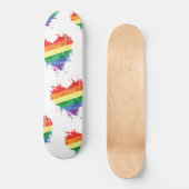 Skateboard - Regenboog Hart (Voorkant)