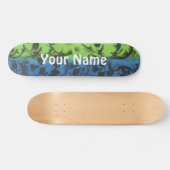 Skateboard - Regenboogschedel - Jouw naam aanpasse (Horizontaal)
