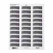 Skateboard retouradreslabel etiket (Full Sheet)