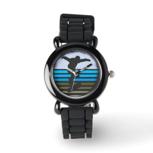 Skateboard Retro Horloge