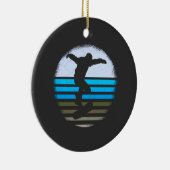 Skateboard  Retro Keramisch Ornament (Rechts)