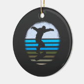 Skateboard  Retro Keramisch Ornament (Links)