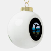 Skateboard  Retro Keramische Bal Ornament (Links)