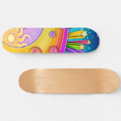 Skateboard - Retro Pop Art 60ties Sky (Horizontaal)