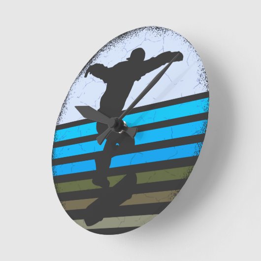 Skateboard  Retro Ronde Klok (Hoek)