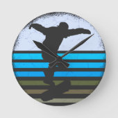 Skateboard  Retro Ronde Klok (Voorkant)