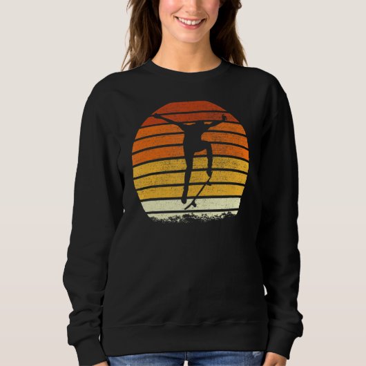 Skateboard Retro Skateboarder Skater Gift Trui (Voorkant)