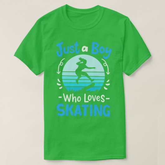 Skateboard-retrocessie T-shirt (Design voorkant)
