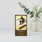 skateboard : retroflectoren : visitekaartje (Staand voorkant)