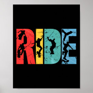 Skateboard Rit Skateboarden Extreme Sport Skateb Poster