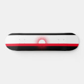 Skateboard, Rood, Wit en Zwart Persoonlijk Skateboard (Horizontaal)