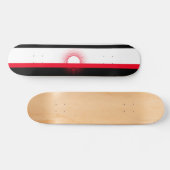 Skateboard, Rood, Wit en Zwart Persoonlijk Skateboard (Horizontaal)