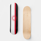 Skateboard, Rood, Wit en Zwart Persoonlijk Skateboard (Voorkant)