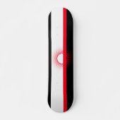 Skateboard, Rood, Wit en Zwart Persoonlijk Skateboard (Voorkant)