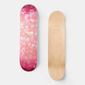 Skateboard - Roze Hartjes Glitter (Voorkant)