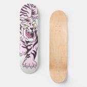 Skateboard roze Tiger (Voorkant)