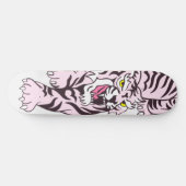 Skateboard roze Tiger (Horizontaal)