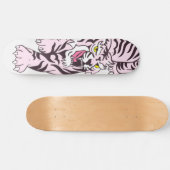 Skateboard roze Tiger (Horizontaal)