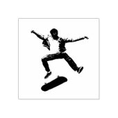 Skateboard rubber stempel (Afrduk)