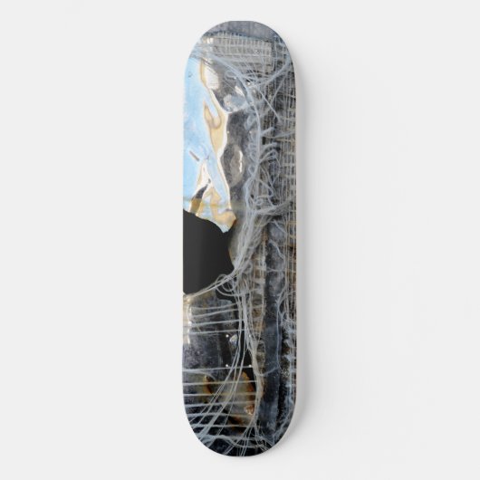 Skateboard "Rusted Chrome & Old Duct Tape" (Voorkant)