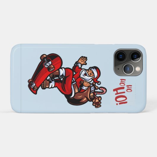 Skateboard Santa iPhone Case (Achterkant (horizontaal))