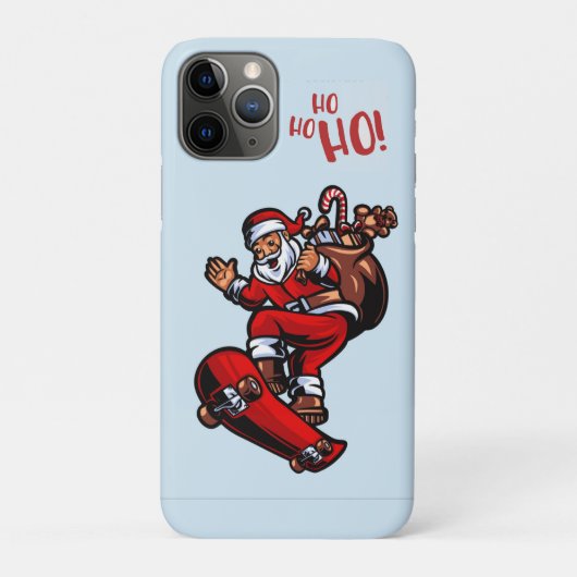Skateboard Santa iPhone Case (Achterkant)