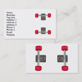 SkateBoard Schaats Shop Trucks and Wheels Visitekaartje (Voorkant / Achterkant)