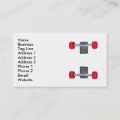 SkateBoard Schaats Shop Trucks and Wheels Visitekaartje (Voorkant)