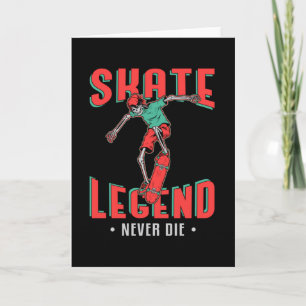 Skateboard Schaatsen Schaats Legend Gift Idee Kaart