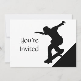 Skateboard Schaatspark Feest Uitnodigen Kaart