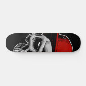 Skateboard - Schedel met pet (Horizontaal)