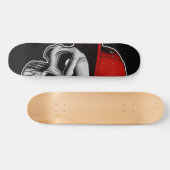 Skateboard - Schedel met pet (Horizontaal)