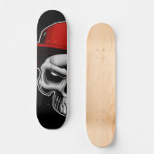 Skateboard - Schedel met pet (Voorkant)