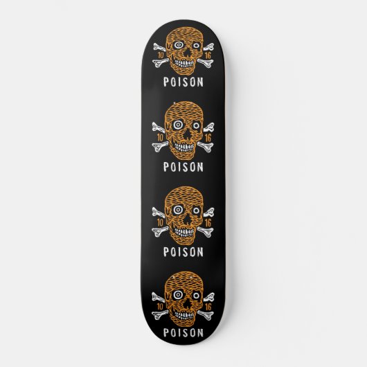 Skateboard - Schedelbotten Gif (Voorkant)