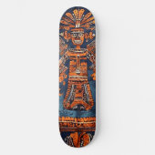 Skateboard Set Azteken Stil Mexico Mittelamer. (Voorkant)
