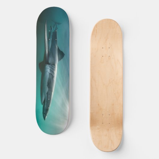 Skateboard Shark hongerige roofdier. (Voorkant)