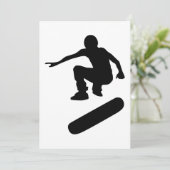 skateboard silhouet kaart (Staand voorkant)