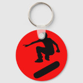 skateboard silhouet sleutelhanger (Voorkant)
